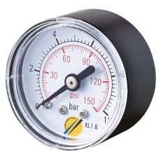Manomètre Boitier Abs Sec  Ø40 Raccord Axial