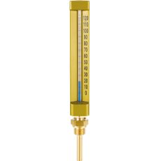 Thermometre Industriel Droit Hauteur 200mm  Plongeur 63mm