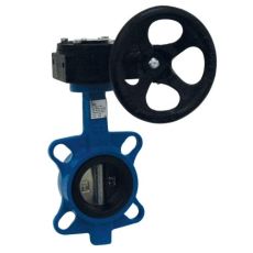 Vanne Papillon À Oreilles De Centrage - Manchette Epdm - Papillon Inox Astm A351 Cf8m - Avec Réducteur Monté