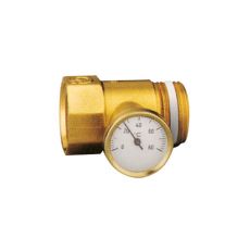 Raccord laiton porte-thermomètre Caleffi MF 1'' - pour collecteurs série 592 et 350