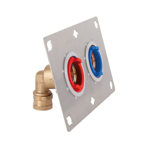 Kit de fixation pour robinetterie murale SERTIfix - pour plaque 13 mm - Ecartement 55 mm - Raccords PER à Glissement SERTIgliss