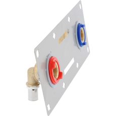 Kit de fixation pour robinetterie murale SERTIfix - pour plaque 13 mm - Entraxe 150 mm - Raccords à Sertir SERTIpress