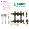 Collecteur Caleffi Hydronic 1'' - matériau de synthèse - prééquipé pour plancher Chauffant réversible