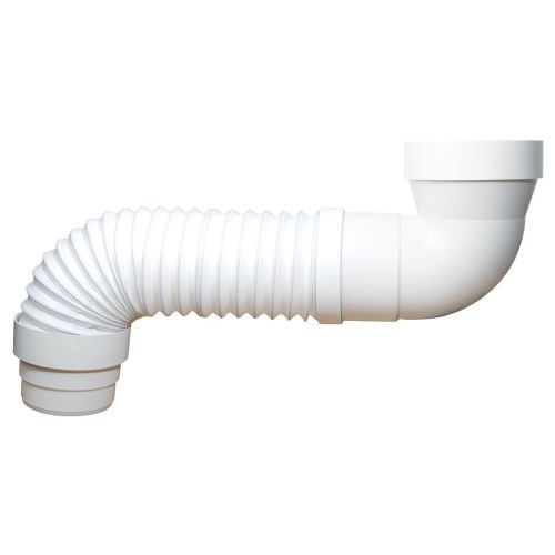 Pipe WC souple extensible coudée