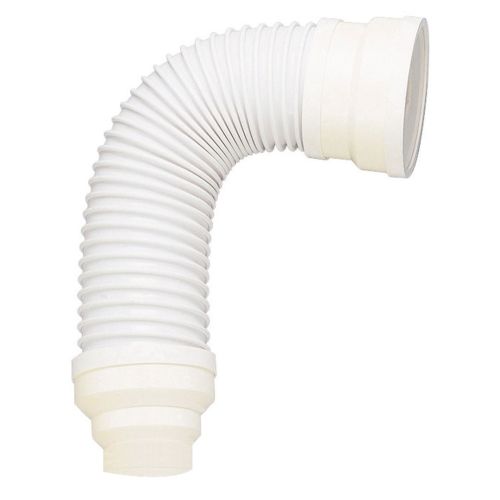 Pipe WC souple non extensible coudée
