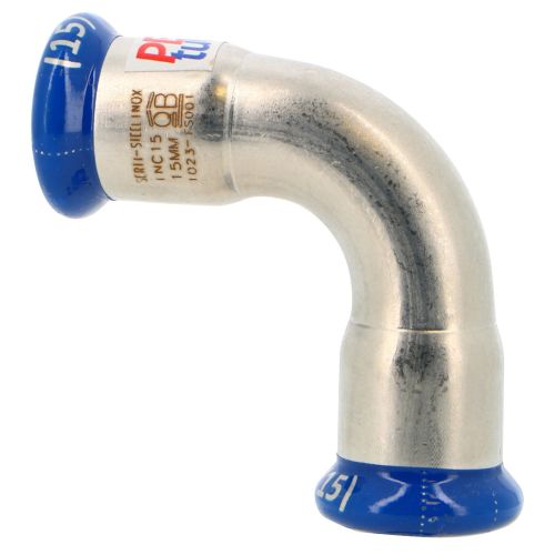 Coude 90° femelle-femelle acier inox à sertir SERTIsteel